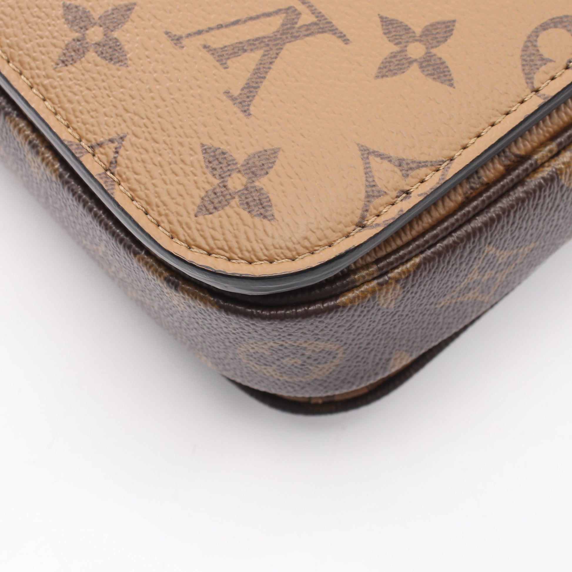 ポシェット メティス MM モノグラムリバース 2WAY ハンドバッグ PVC レザー ブラウン ブラック ルイヴィトン バッグ LOUIS VUITTON