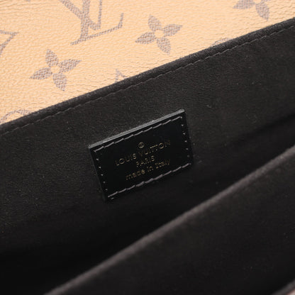 ポシェット メティス MM モノグラムリバース 2WAY ハンドバッグ PVC レザー ブラウン ブラック ルイヴィトン バッグ LOUIS VUITTON