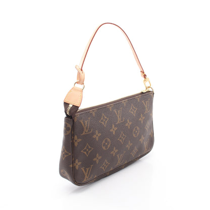 ポシェットアクセソワール モノグラム ハンドバッグ PVC レザー ブラウン ルイヴィトン バッグ LOUIS VUITTON