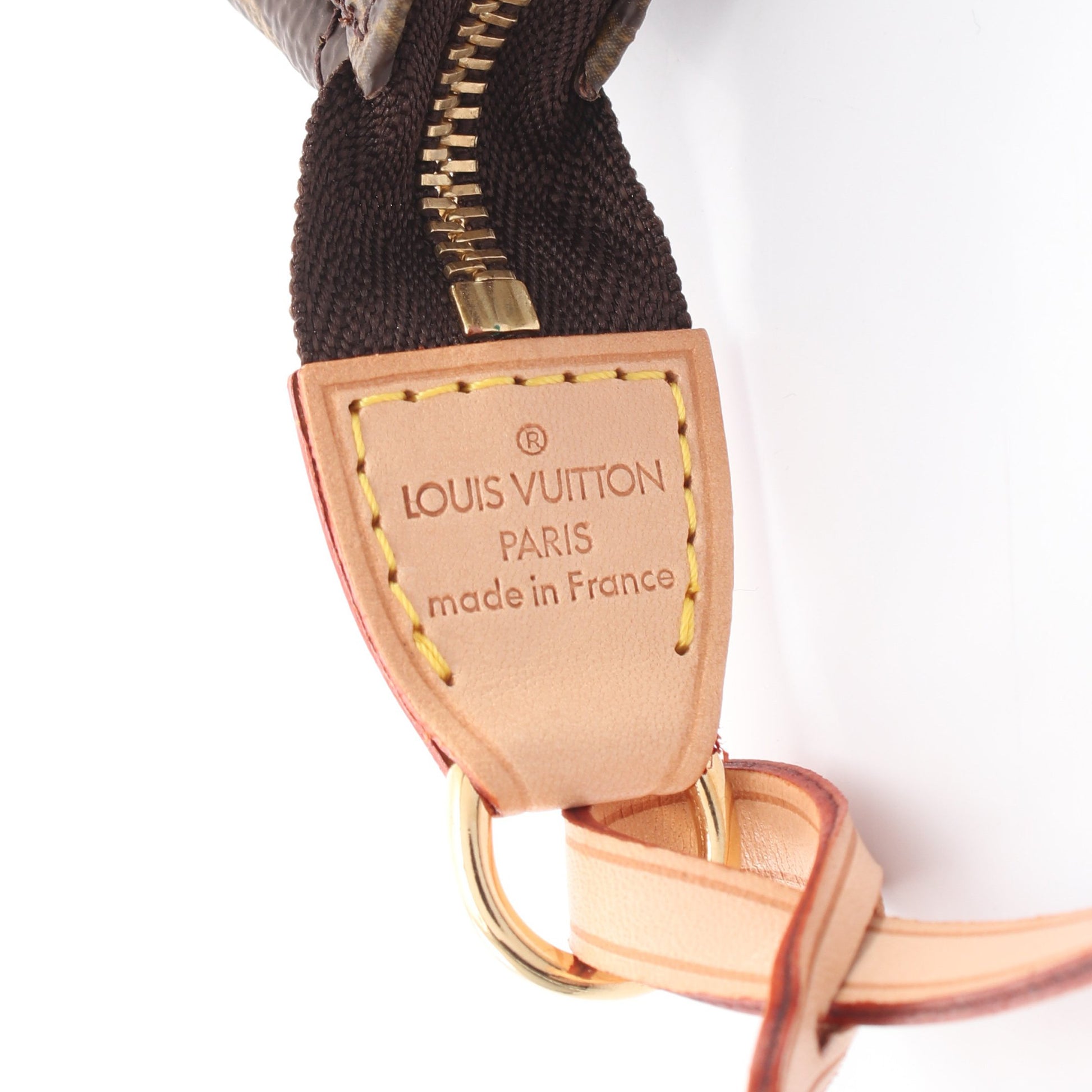 ポシェットアクセソワール モノグラム ハンドバッグ PVC レザー ブラウン ルイヴィトン バッグ LOUIS VUITTON