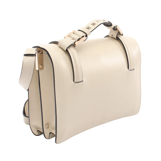 Cabana スタッズ 2WAY ショルダーバッグ レザー アイボリー ヴァレンティノガラヴァーニ バッグ VALENTINO GARAVANI