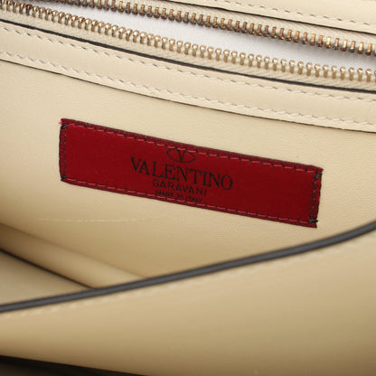 Cabana スタッズ 2WAY ショルダーバッグ レザー アイボリー ヴァレンティノガラヴァーニ バッグ VALENTINO GARAVANI