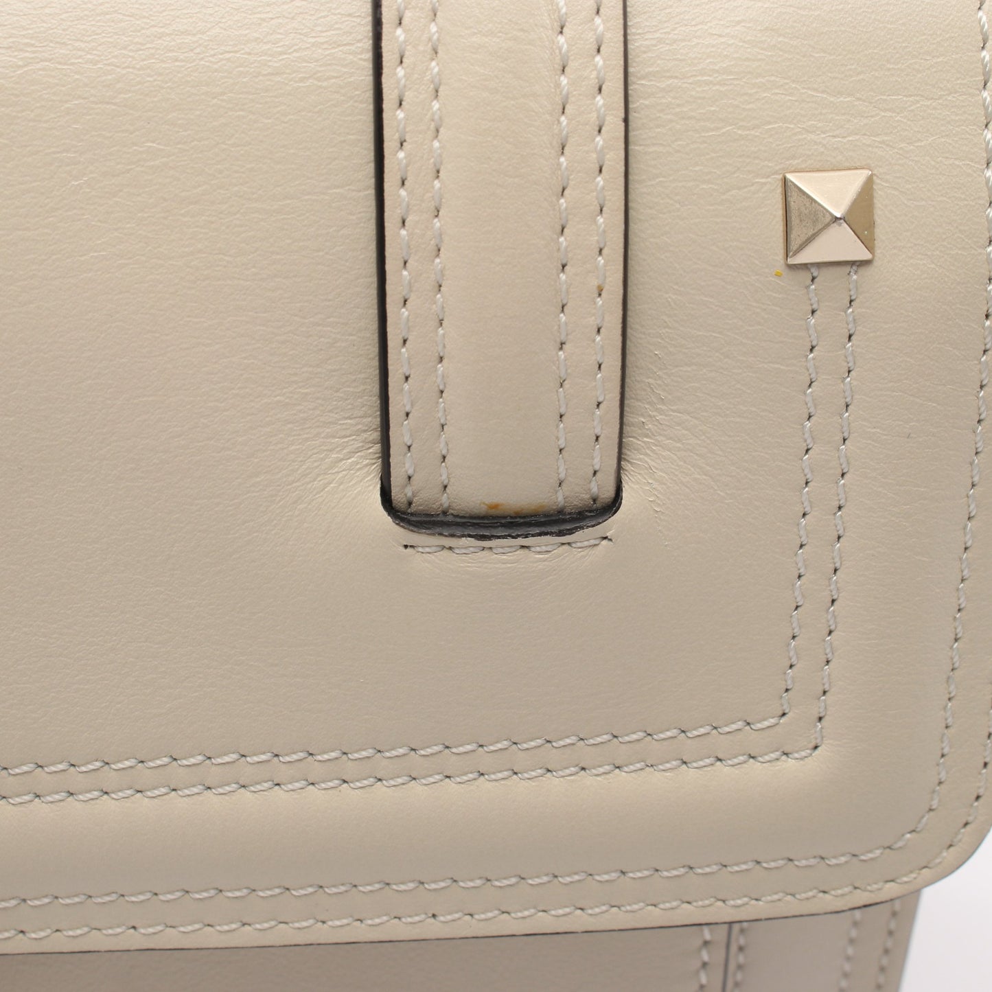 Cabana スタッズ 2WAY ショルダーバッグ レザー アイボリー ヴァレンティノガラヴァーニ バッグ VALENTINO GARAVANI
