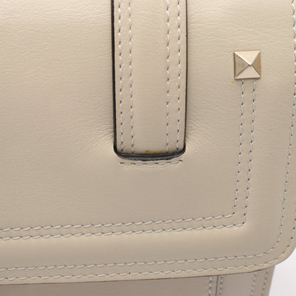 Cabana スタッズ 2WAY ショルダーバッグ レザー アイボリー ヴァレンティノガラヴァーニ バッグ VALENTINO GARAVANI