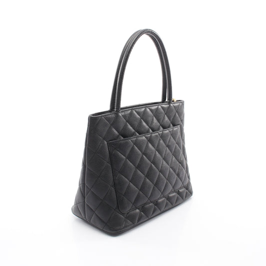 復刻トート ハンドバッグ トートバッグ キャビアスキン ブラック ゴールド金具 シャネル バッグ CHANEL