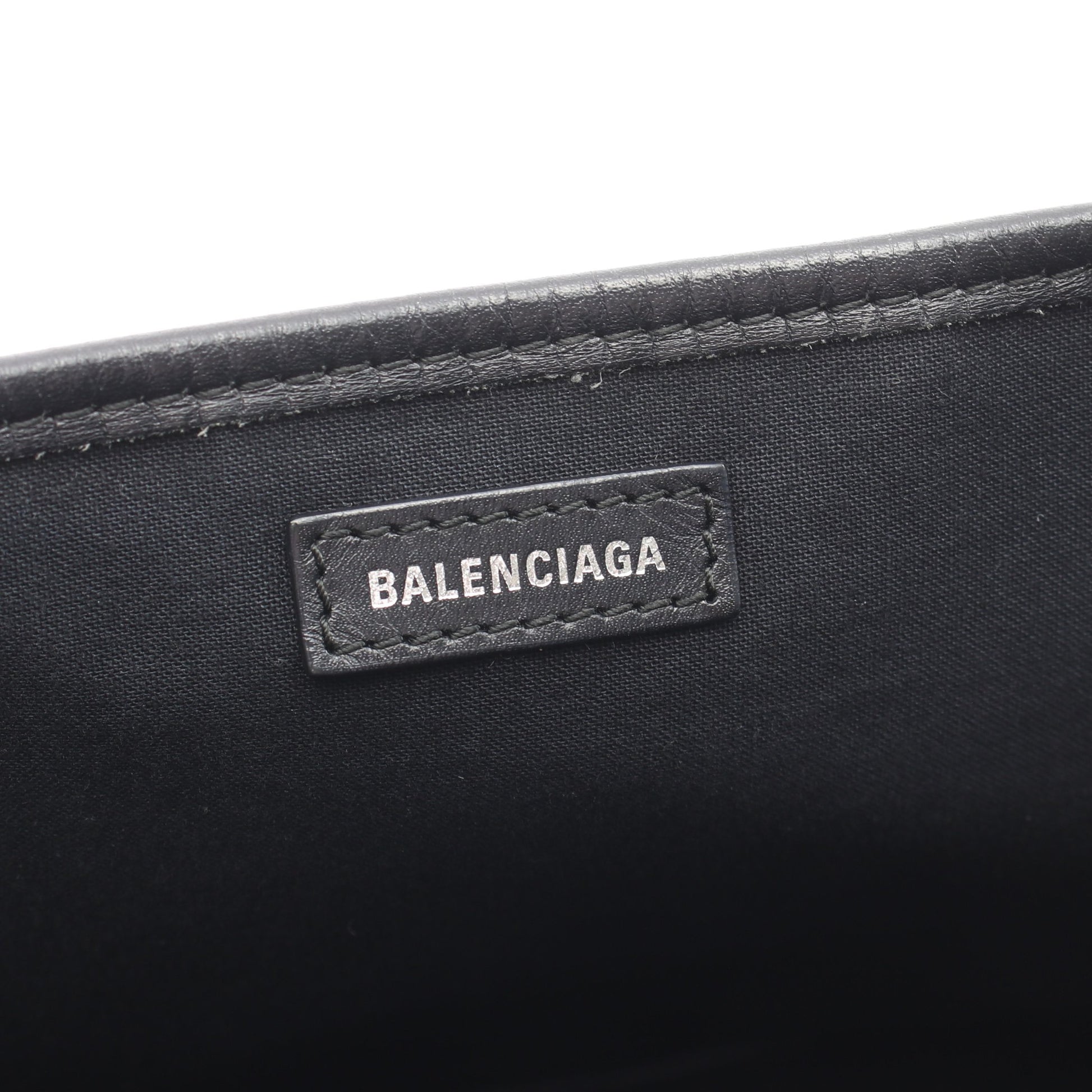 NAVY CABAS S ネイビーカバ ハンドバッグ トートバッグ キャンバス レザー ブラック ホワイト バレンシアガ バッグ BALENCIAGA