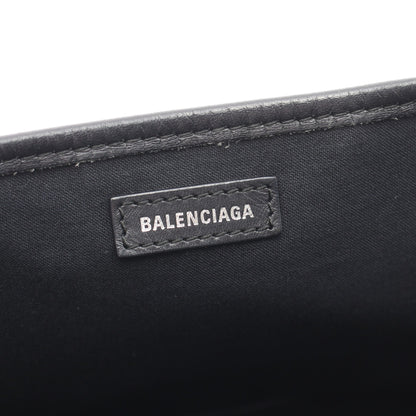 NAVY CABAS S ネイビーカバ ハンドバッグ トートバッグ キャンバス レザー ブラック ホワイト バレンシアガ バッグ BALENCIAGA
