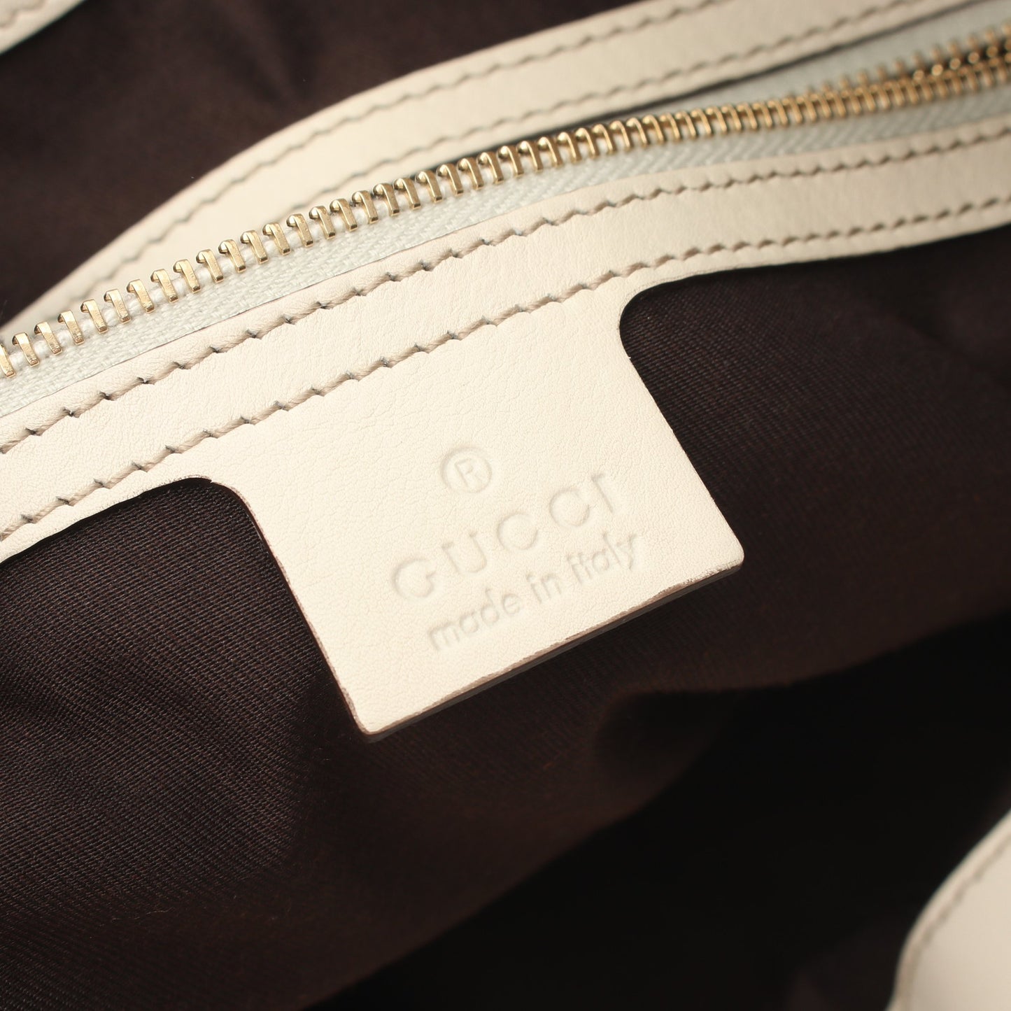 バンブー 2WAY ハンドバッグ レザー アイボリー グッチ バッグ GUCCI