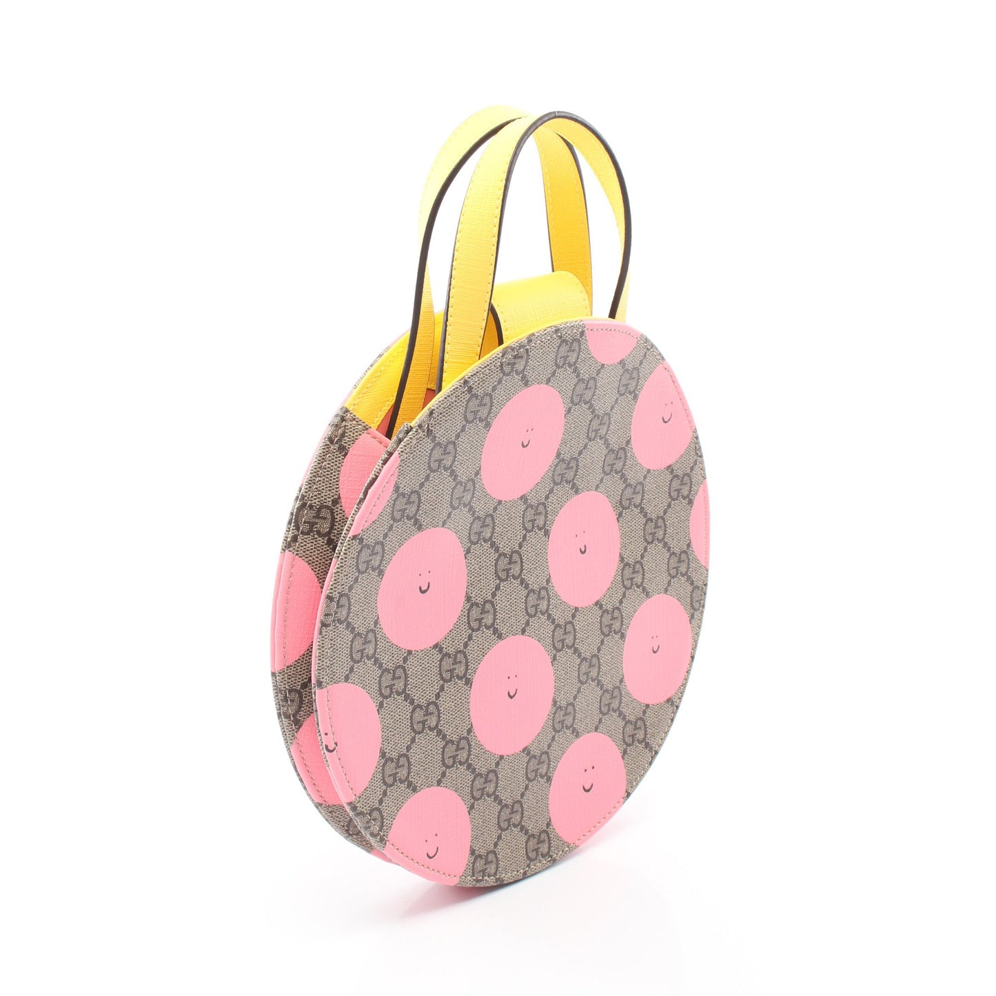 チルドレンズ GGスプリーム キッズ ハンドバッグ PVC ベージュ ピンク イエロー グッチ バッグ GUCCI