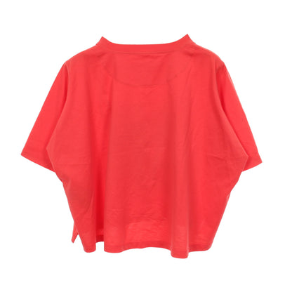 Cartouche Leclere クロップド 半袖Tシャツ コットン ピンクレッド ボルドー エルメス