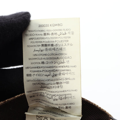 GGキャンバス ウェブライン キャップ コットン ナイロン ブラウン グッチ