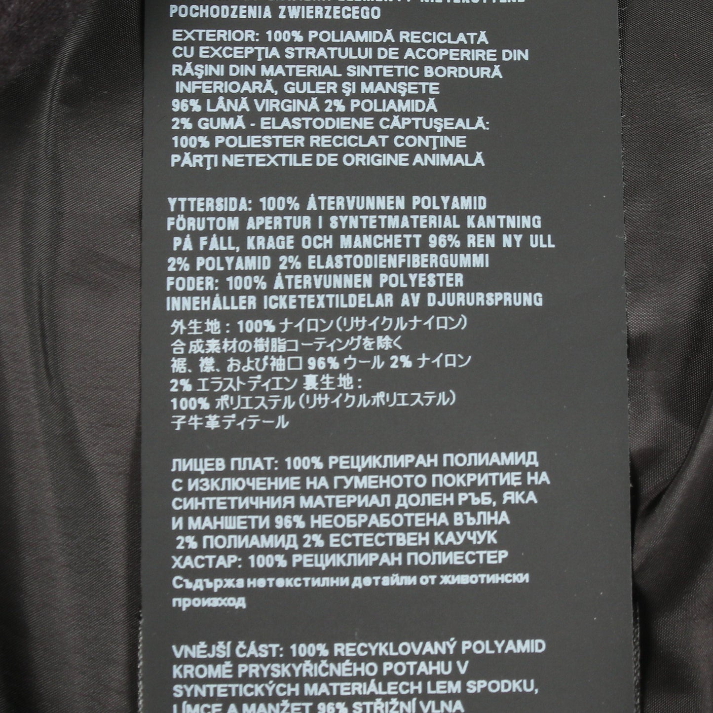 Re-Nylon 三角プレート ボンバージャケット ナイロン ブラック プラダ