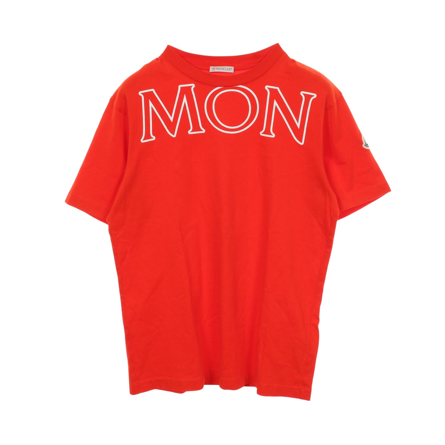 ロゴ 半袖Tシャツ コットン オレンジレッド モンクレール