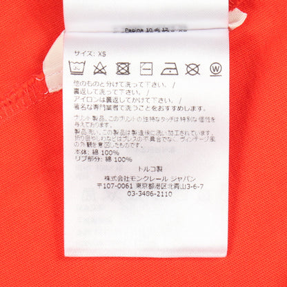 ロゴ 半袖Tシャツ コットン オレンジレッド モンクレール