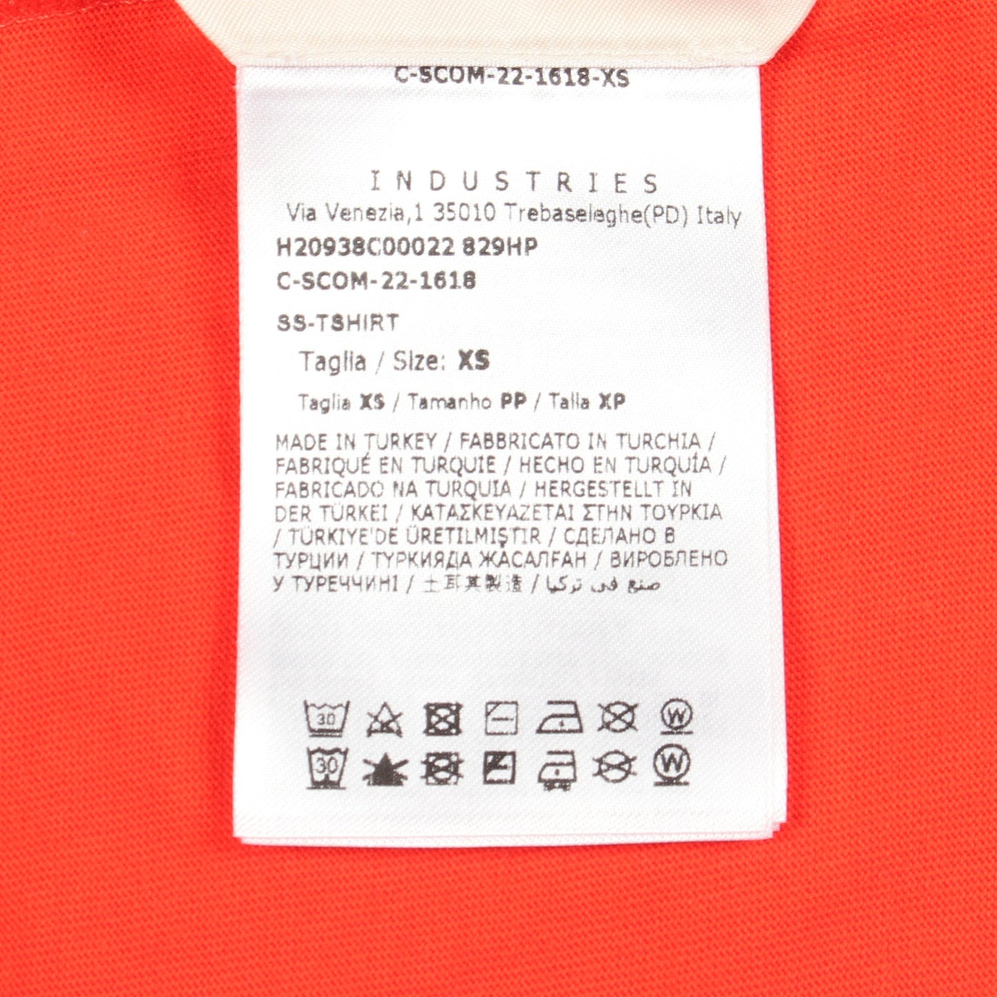 ロゴ 半袖Tシャツ コットン オレンジレッド モンクレール