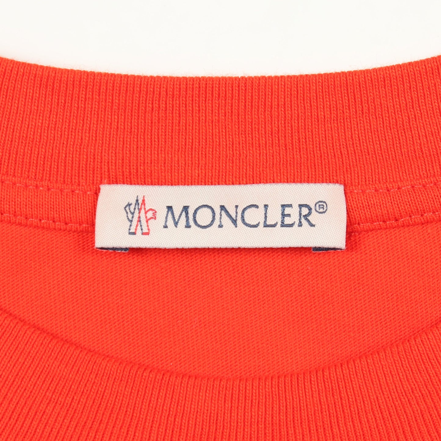 ロゴ 半袖Tシャツ コットン オレンジレッド モンクレール