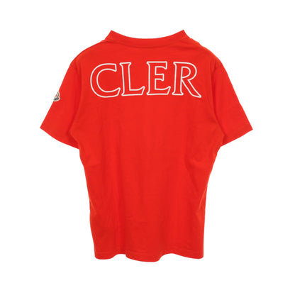 ロゴ 半袖Tシャツ コットン オレンジレッド モンクレール