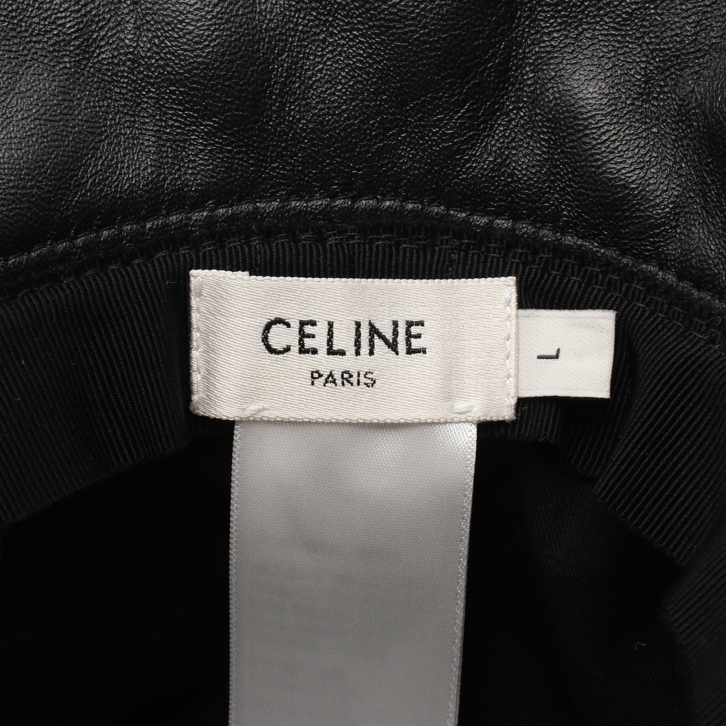トリオンフ キルティング バケット ハット ラムレザー ブラック セリーヌ 財布・小物 CELINE