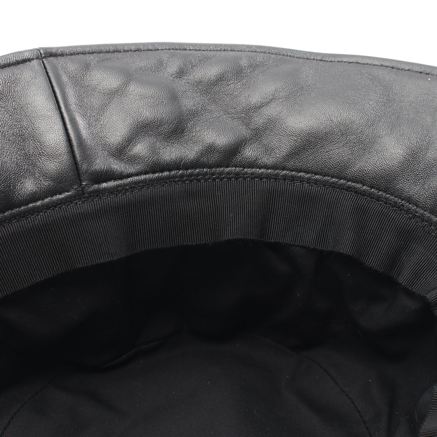 トリオンフ キルティング バケット ハット ラムレザー ブラック セリーヌ 財布・小物 CELINE