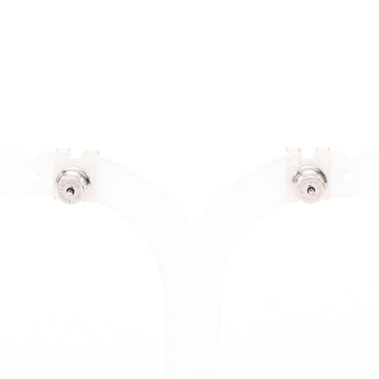 MINI POP H ミニポップアッシュ ピアス シルバー アイボリー エルメス アクセサリー HERMES