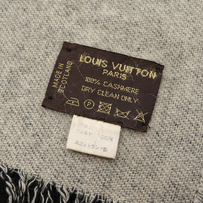 モノグラム マフラー カシミヤ ブラック グレー ルイヴィトン