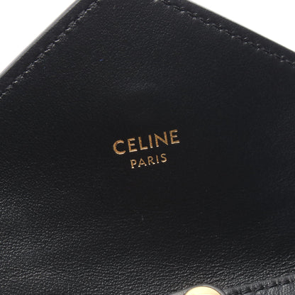マイヨン ミニ トリオンフ チェーンウォレット レザー ブラック セリーヌ バッグ CELINE