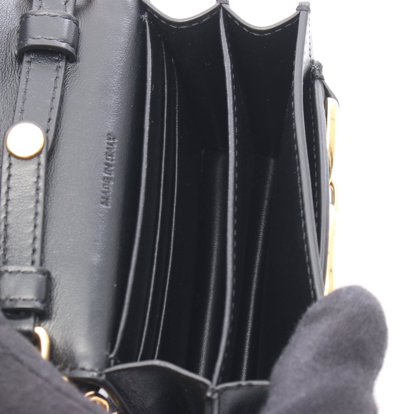 マイヨン ミニ トリオンフ チェーンウォレット レザー ブラック セリーヌ バッグ CELINE
