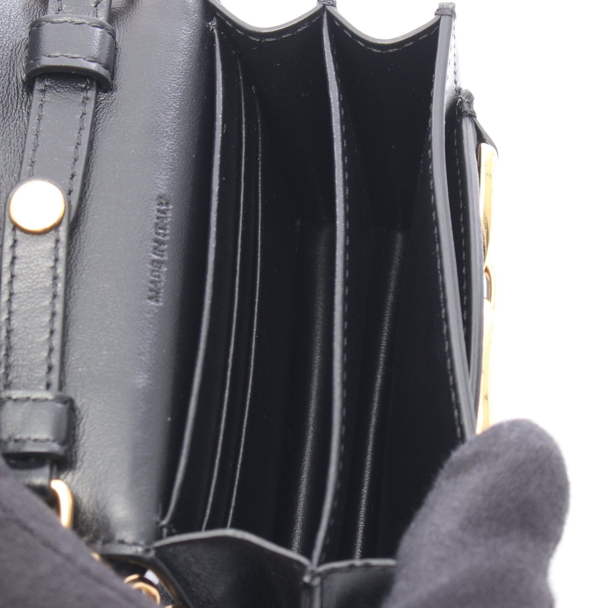 マイヨン ミニ トリオンフ チェーンウォレット レザー ブラック セリーヌ バッグ CELINE