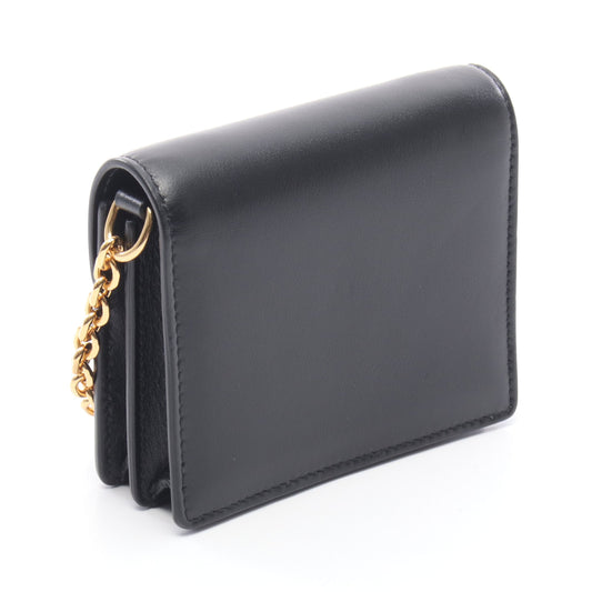 マイヨン ミニ トリオンフ チェーンウォレット レザー ブラック セリーヌ バッグ CELINE