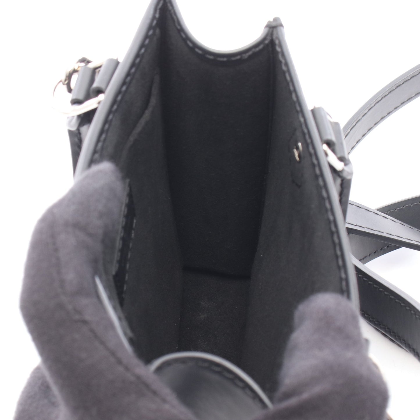 プティット サックプラ エピ ノワール ハンドバッグ レザー ブラック ルイヴィトン バッグ LOUIS VUITTON
