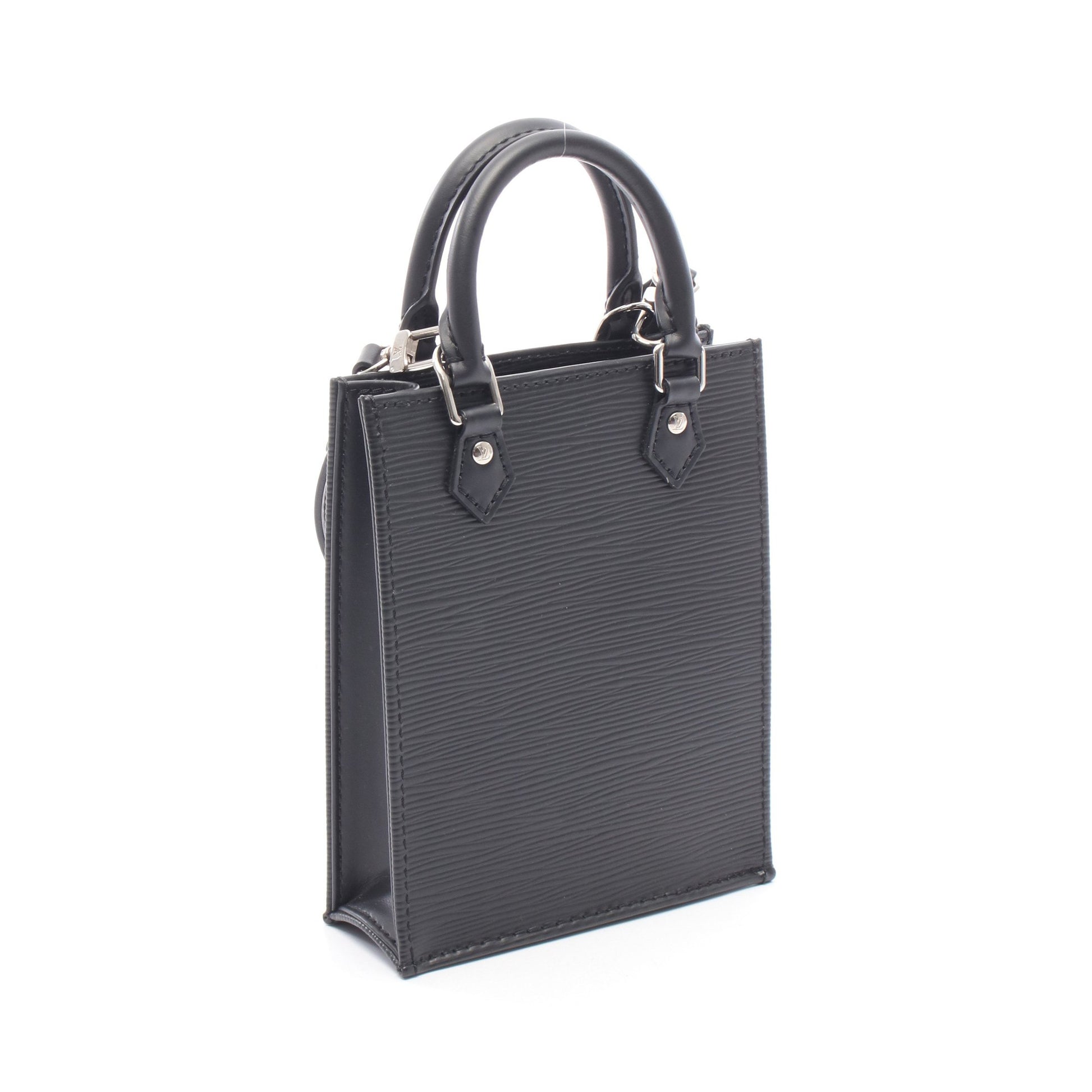 プティット サックプラ エピ ノワール ハンドバッグ レザー ブラック ルイヴィトン バッグ LOUIS VUITTON
