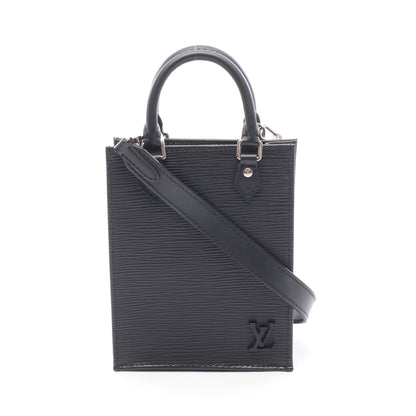プティット サックプラ エピ ノワール ハンドバッグ レザー ブラック ルイヴィトン バッグ LOUIS VUITTON