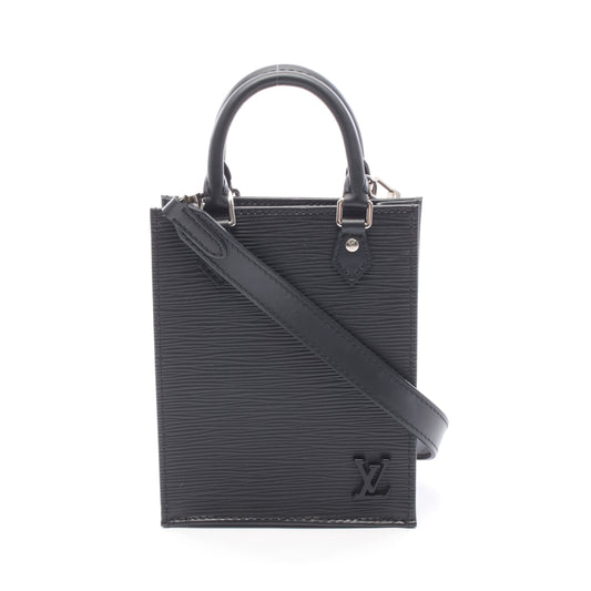 プティット サックプラ エピ ノワール ハンドバッグ レザー ブラック ルイヴィトン バッグ LOUIS VUITTON