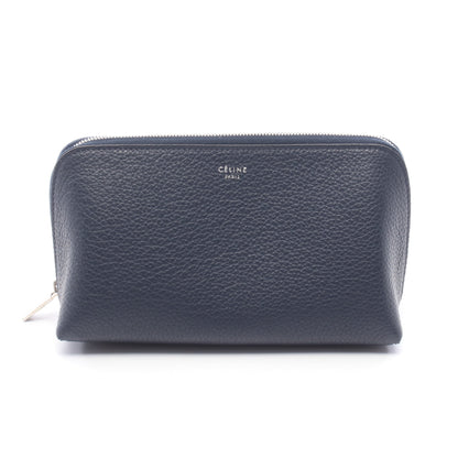 コスメポーチ レザー ネイビー セリーヌ 財布・小物 CELINE