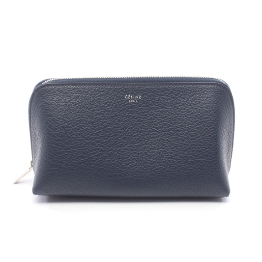 コスメポーチ レザー ネイビー セリーヌ 財布・小物 CELINE