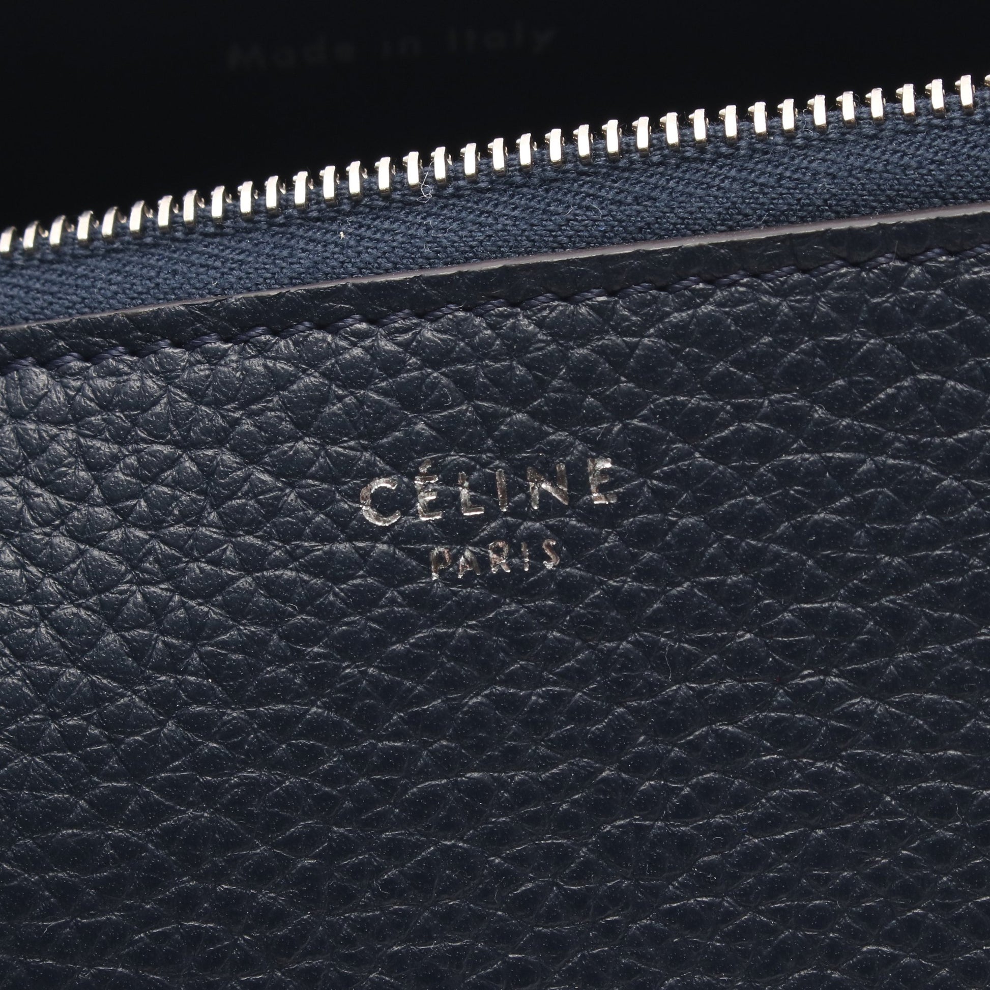 コスメポーチ レザー ネイビー セリーヌ 財布・小物 CELINE