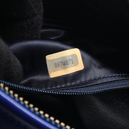 マトラッセ タッセル チェーンショルダーバッグ ラムスキン ブルー ゴールド金具 シャネル バッグ CHANEL