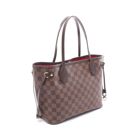 ネヴァーフルPM ダミエエベヌ ハンドバッグ トートバッグ PVC レザー ブラウン ルイヴィトン バッグ LOUIS VUITTON