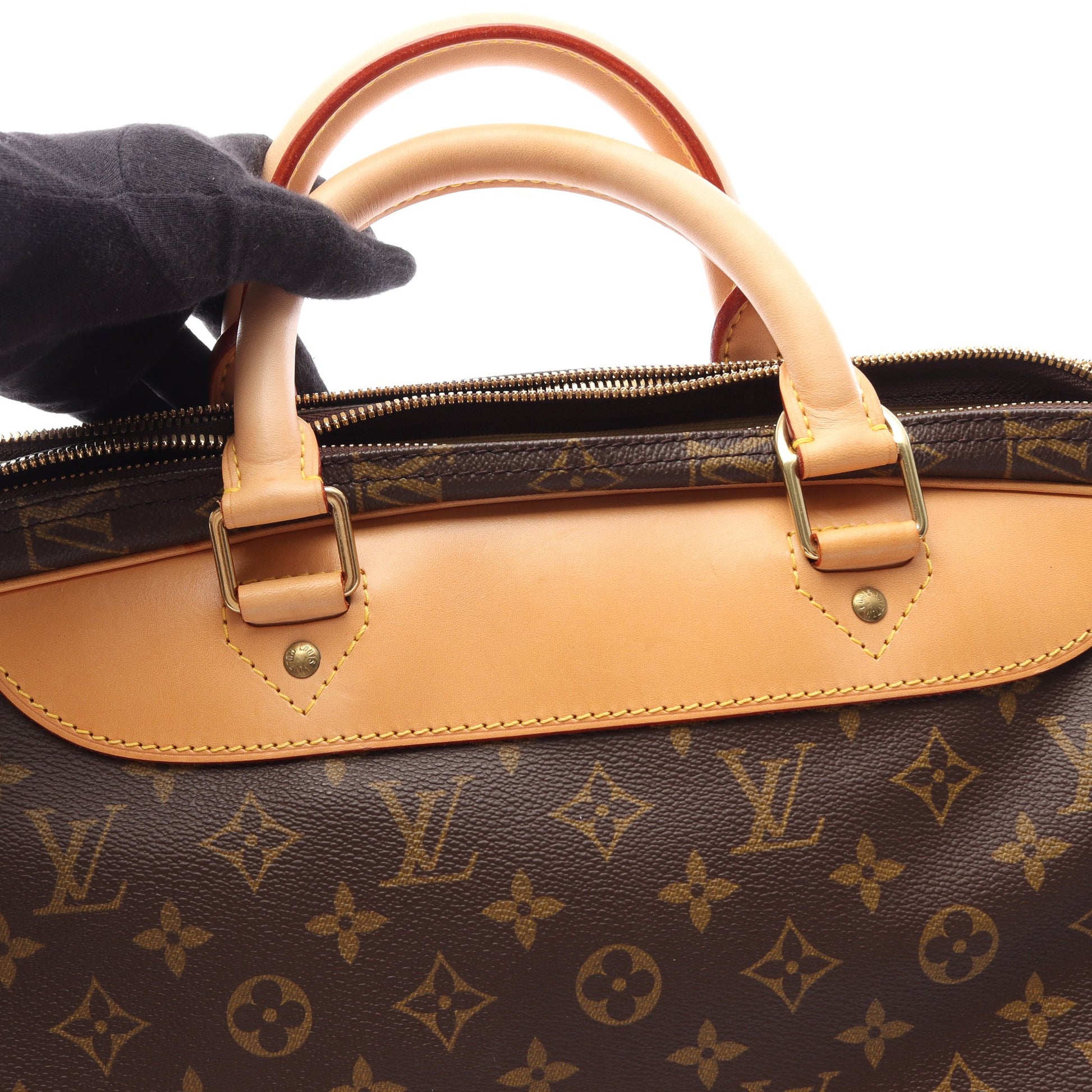 アリゼ24H モノグラム 2WAY ボストンバッグ PVC レザー ブラウン ルイヴィトン バッグ LOUIS VUITTON