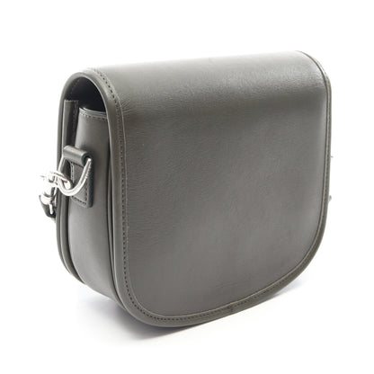 スモール ブザス ストラップ トリオンフ ショルダーバッグ レザー グレーグリーン セリーヌ バッグ CELINE