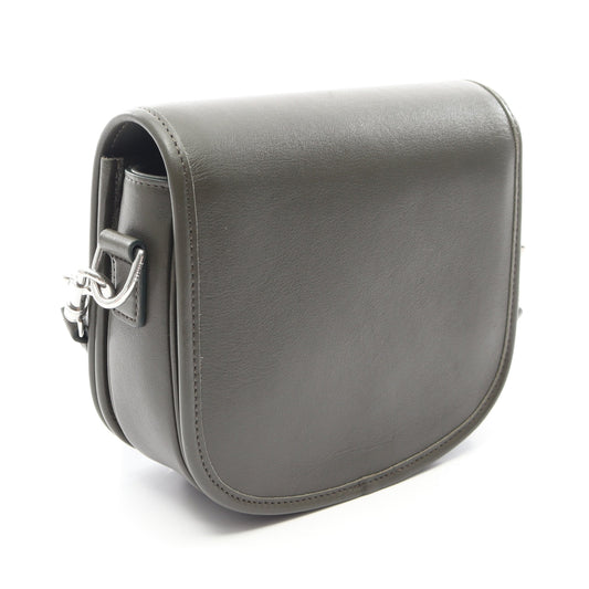 スモール ブザス ストラップ トリオンフ ショルダーバッグ レザー グレーグリーン セリーヌ バッグ CELINE