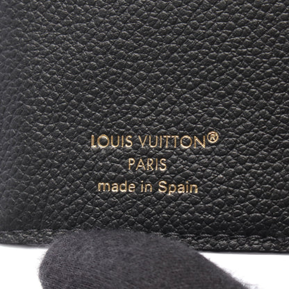 ポルトフォイユ メティス コンパクト モノグラムアンプラント ノワール 三つ折り財布 レザー ブラック ルイヴィトン
