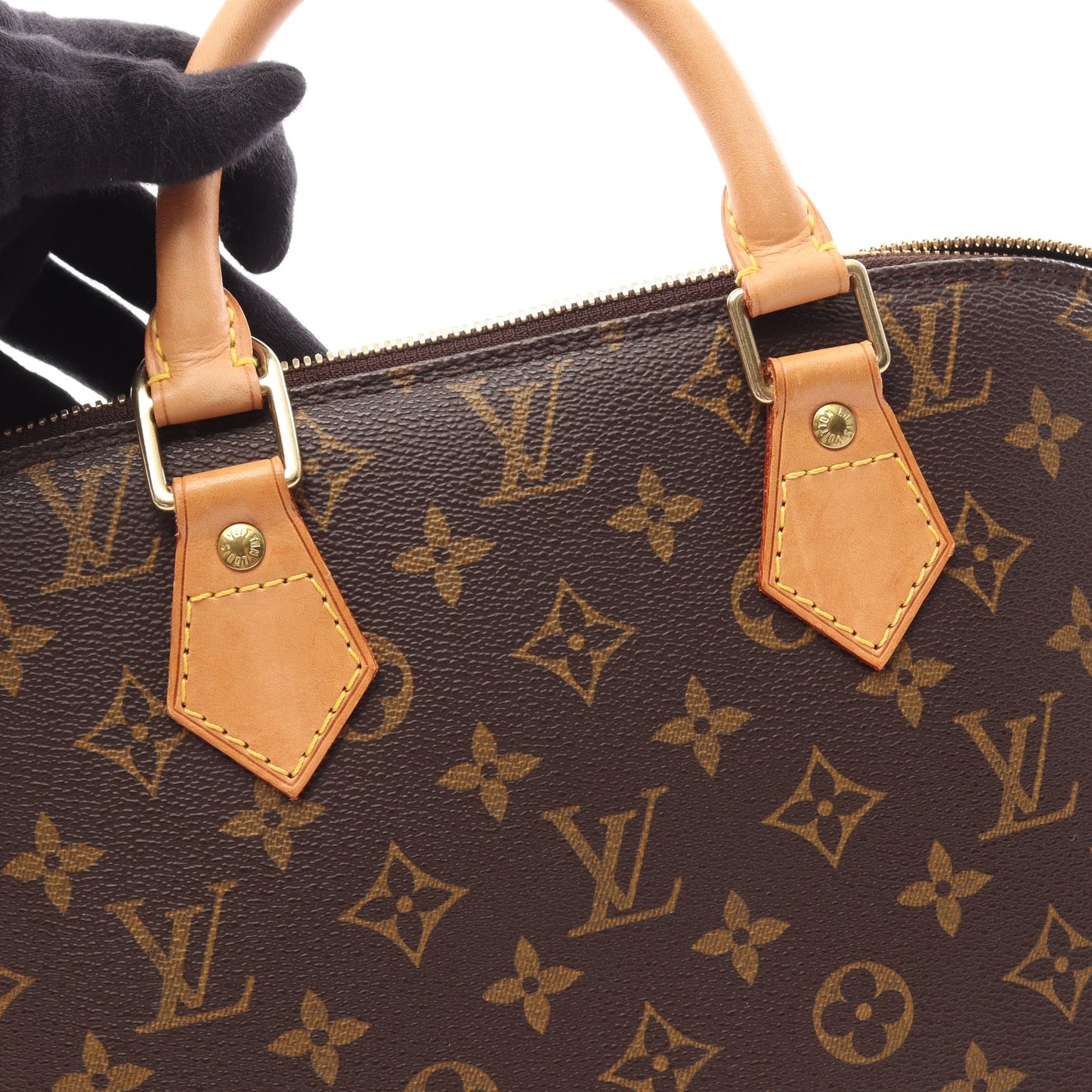 アルマPM モノグラム ハンドバッグ PVC レザー ブラウン ルイヴィトン バッグ LOUIS VUITTON