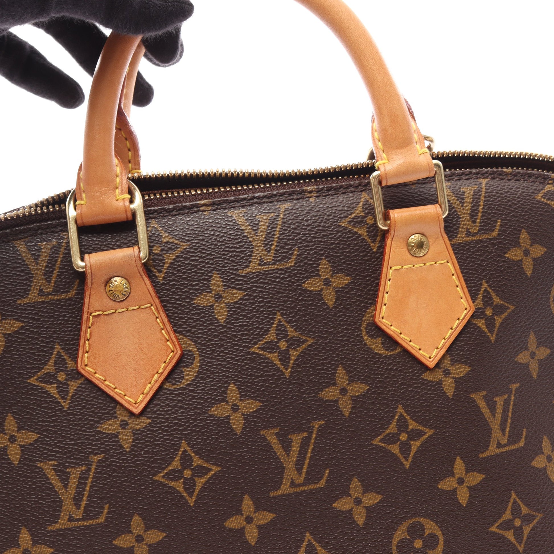 アルマPM モノグラム ハンドバッグ PVC レザー ブラウン ルイヴィトン バッグ LOUIS VUITTON