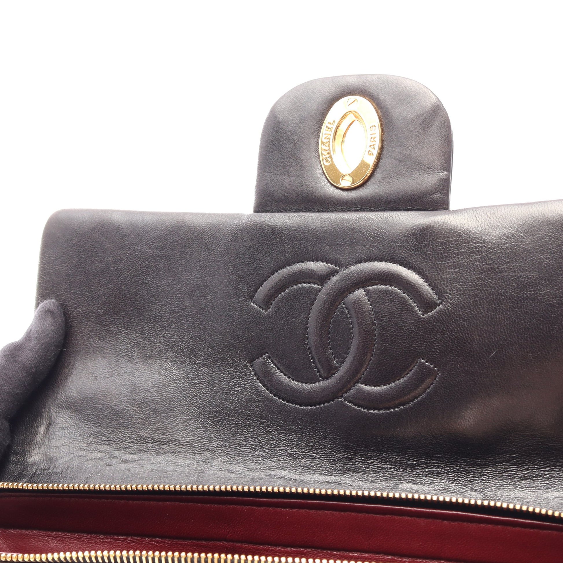 マトラッセ バックパック リュックサック ラムスキン ブラック ゴールド金具 シャネル バッグ CHANEL