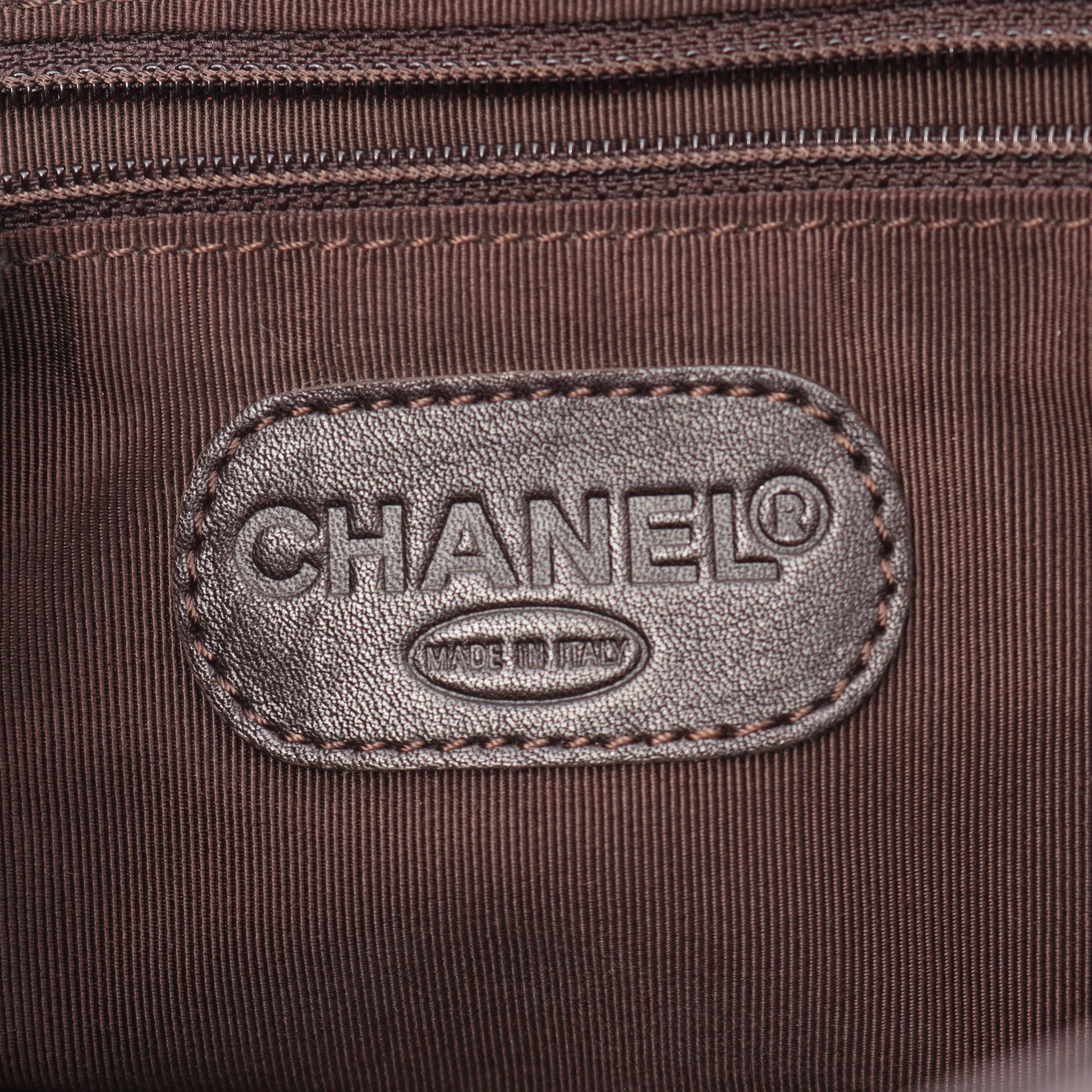 ココマーク ハンドバッグ トートバッグ ラムスキン ダークブラウン シルバー金具 シャネル バッグ CHANEL