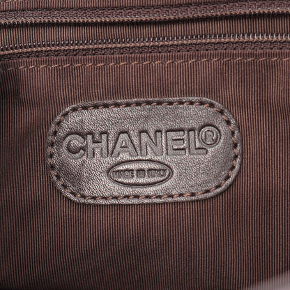 ココマーク ハンドバッグ トートバッグ ラムスキン ダークブラウン シルバー金具 シャネル バッグ CHANEL