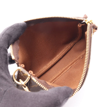 ミニ ポシェット アクセソワール モノグラム チェーンハンドバッグ PVC レザー ブラウン ルイヴィトン バッグ LOUIS VUITTON