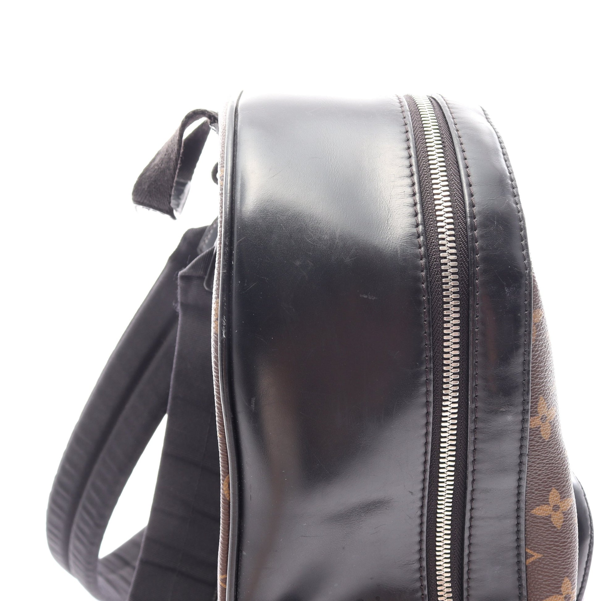 ジョッシュ モノグラムマカサー バックパック リュックサック PVC レザー ブラウン ブラック ルイヴィトン バッグ LOUIS VUITTON