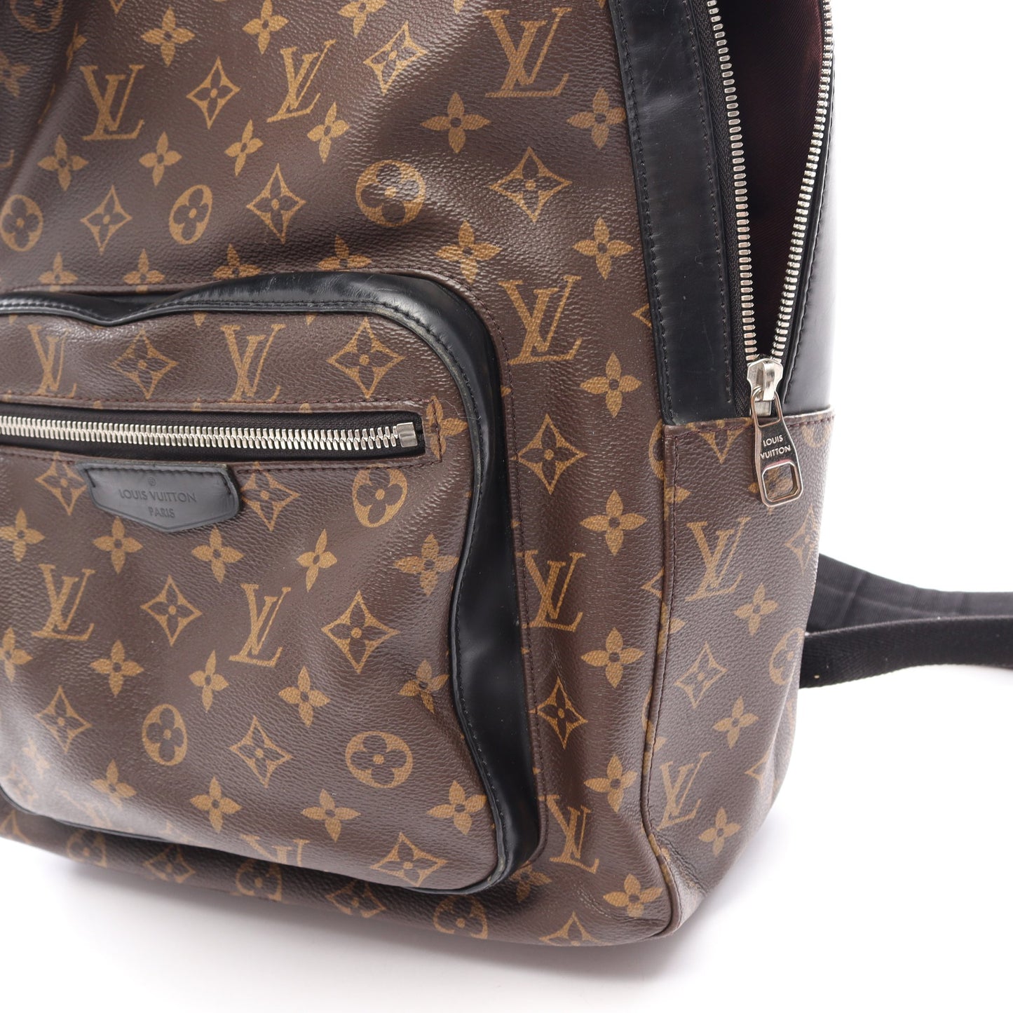 ジョッシュ モノグラムマカサー バックパック リュックサック PVC レザー ブラウン ブラック ルイヴィトン バッグ LOUIS VUITTON